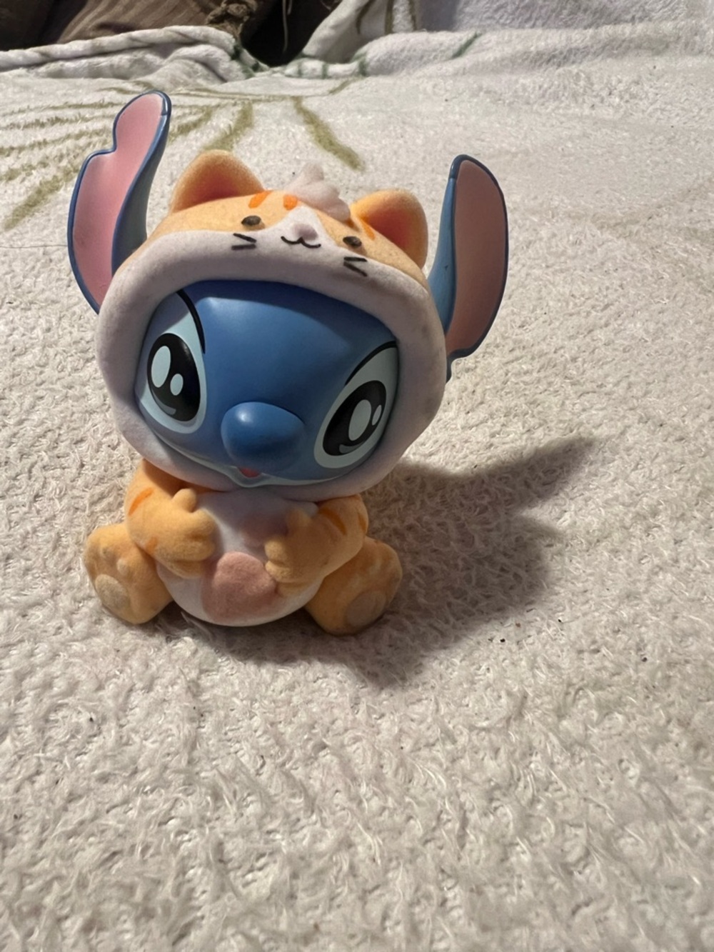 Blue Stitch Plush Toy in Orange Cat Costume - Kids Toys